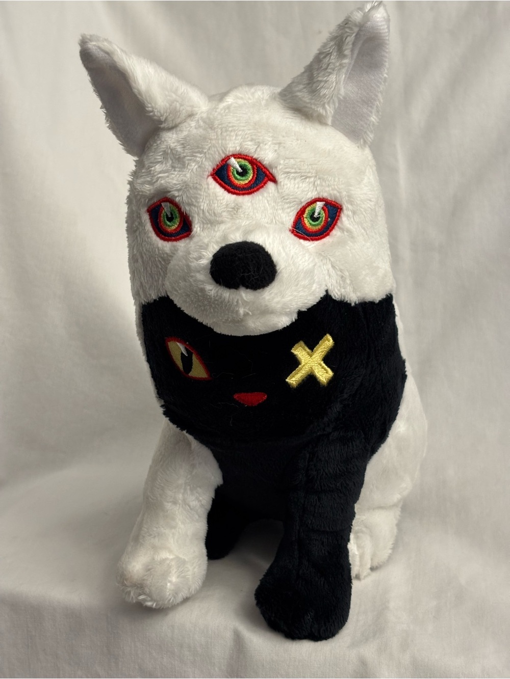 Meow Wolf ~ Cat-Wolf Twisted Black White Multiverse 9.5" Plush Stuffed Animal
